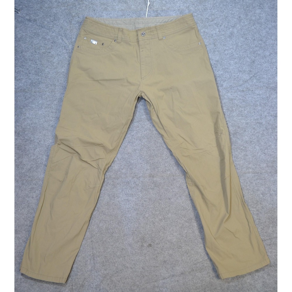 Kuhl Revolvr Pants Mens 36x32 Beige Uberkuhl Hiking Outdoor Quick Dry Casual